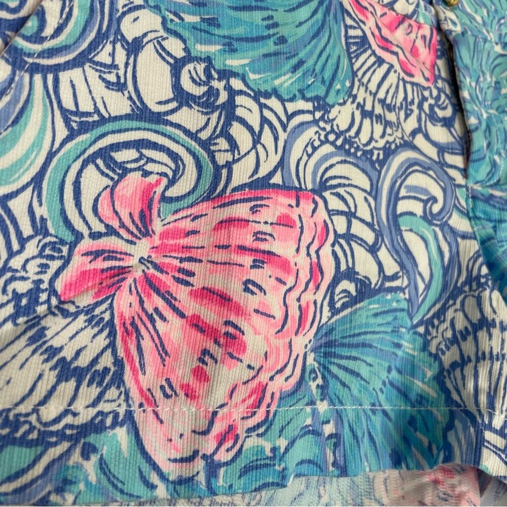 Lilly Pulitzer shorts Women's size 6 Walsh seashell Blue Heaven - Picture 4 of 11